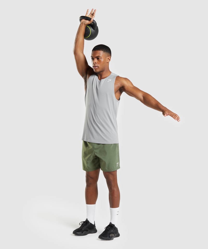 Gymshark Príchod Tank Dymovo Sivý