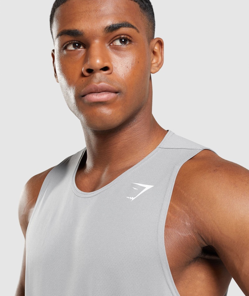 Gymshark Príchod Tank Dymovo Sivý