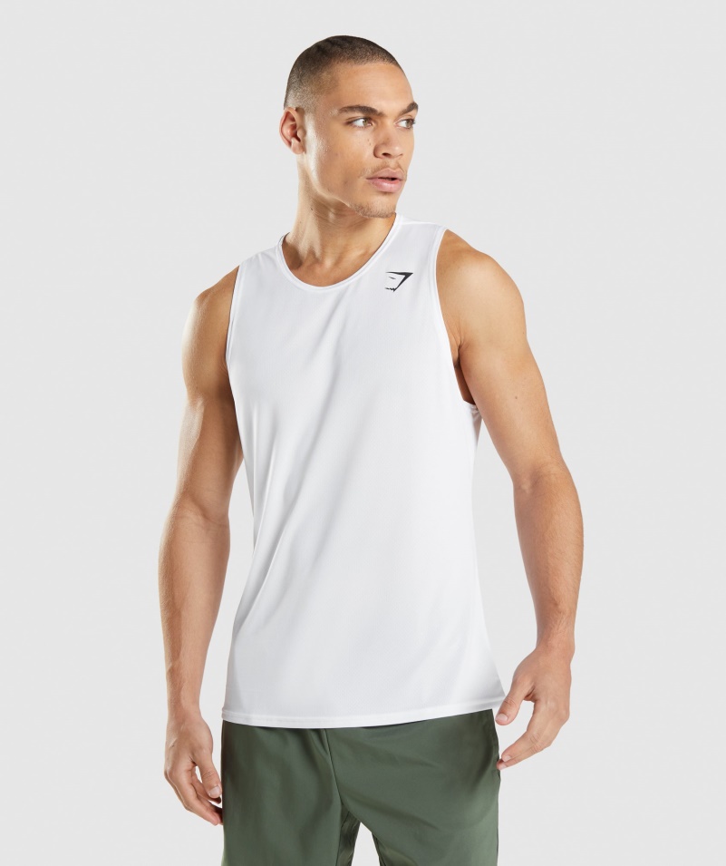 Gymshark Príchod Tank Biely