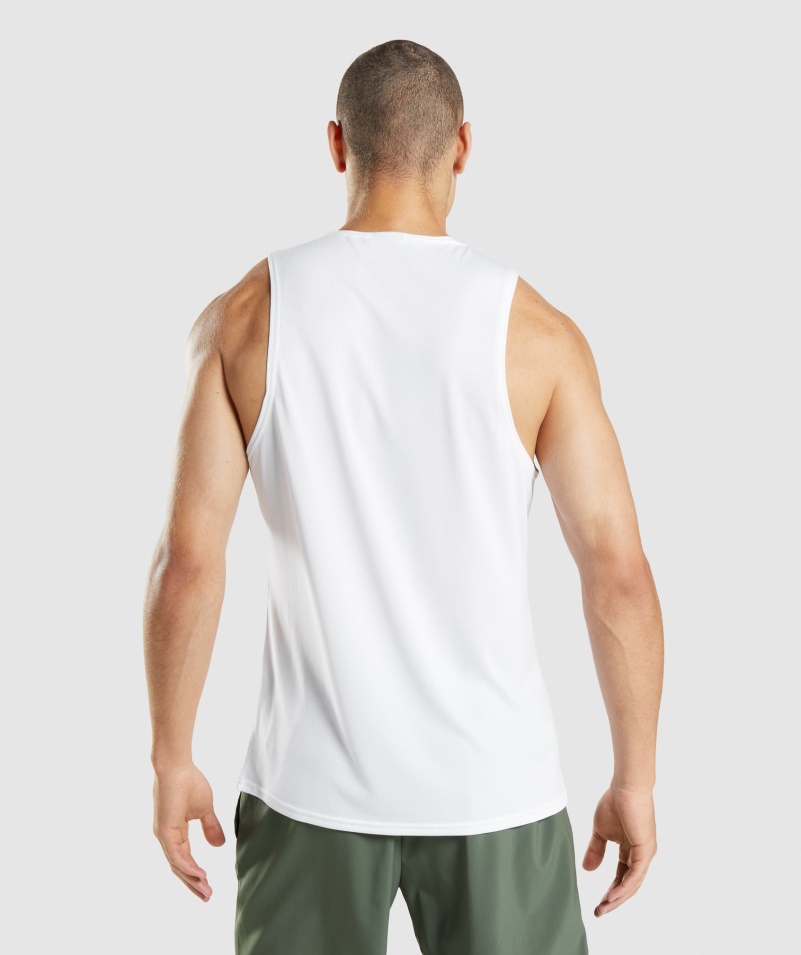 Gymshark Príchod Tank Biely