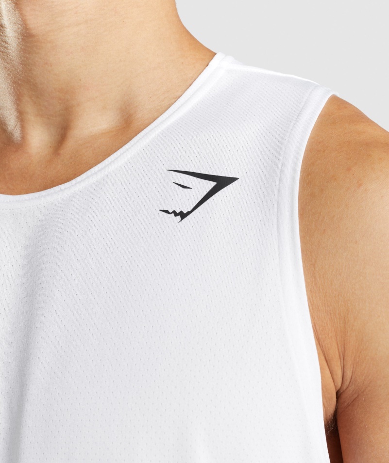 Gymshark Príchod Tank Biely