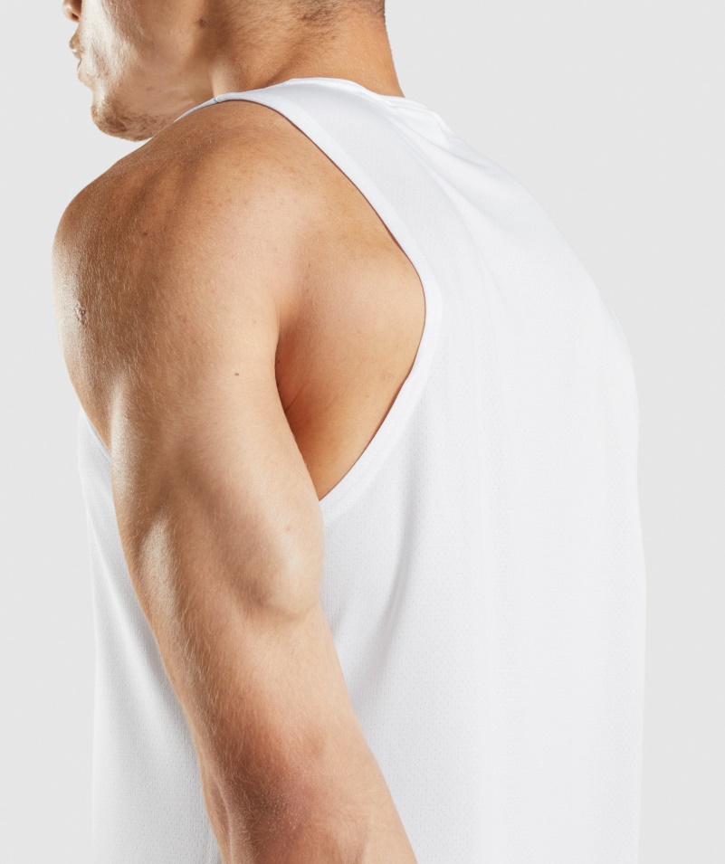 Gymshark Príchod Tank Biely