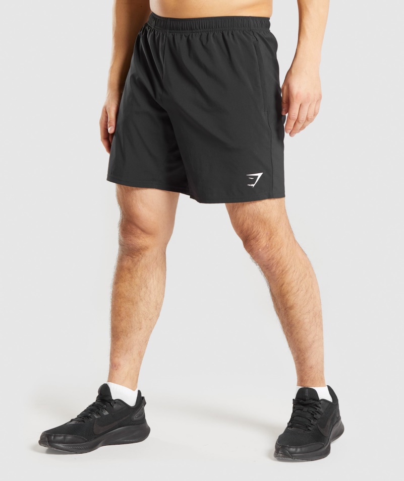 Gymshark Príchod Vreckové šortky Na Zips čierne
