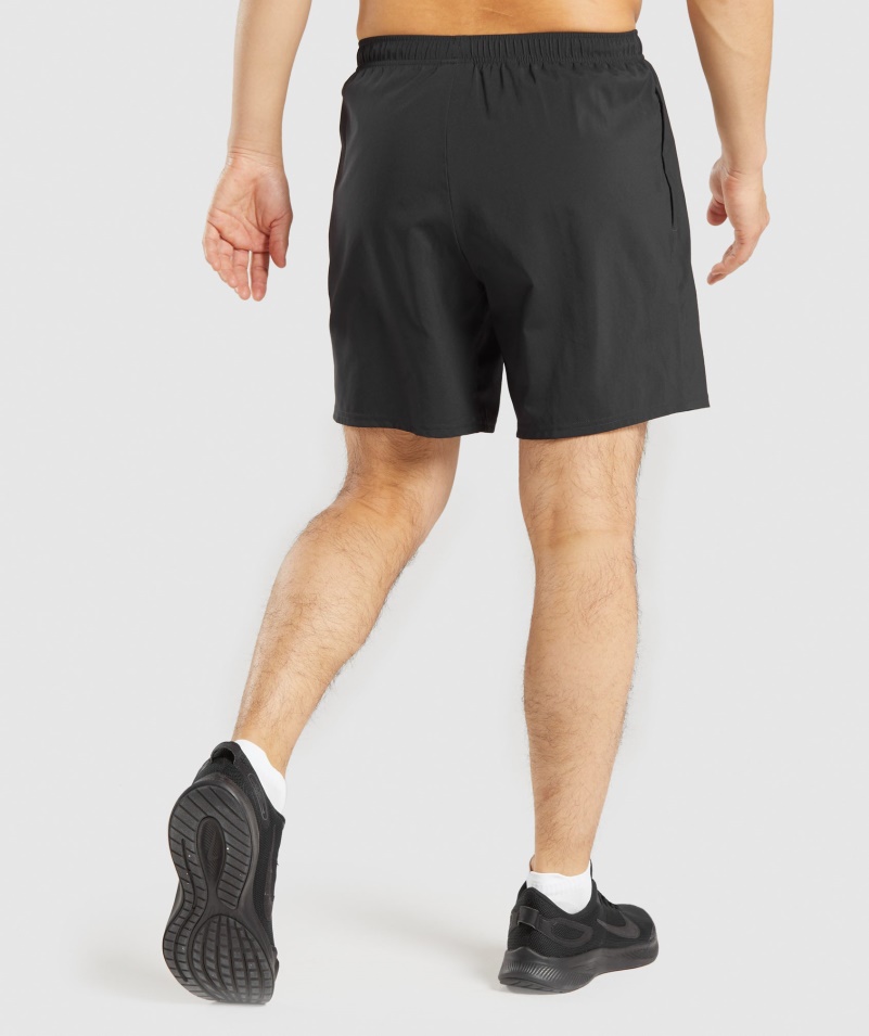 Gymshark Príchod Vreckové šortky Na Zips čierne