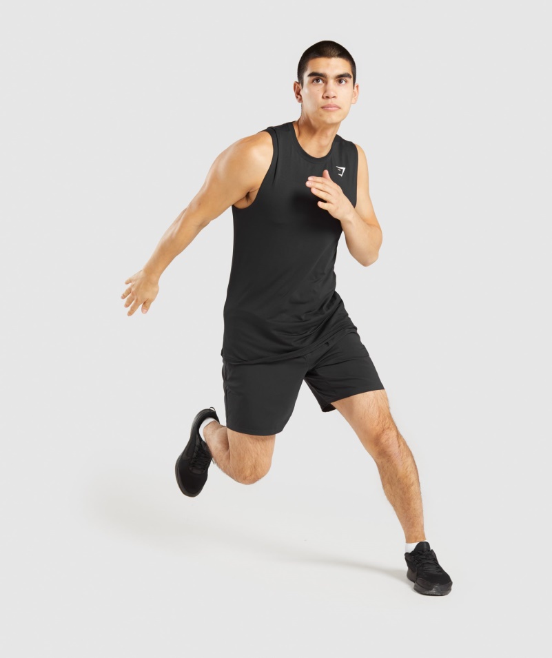 Gymshark Príchod Vreckové šortky Na Zips čierne