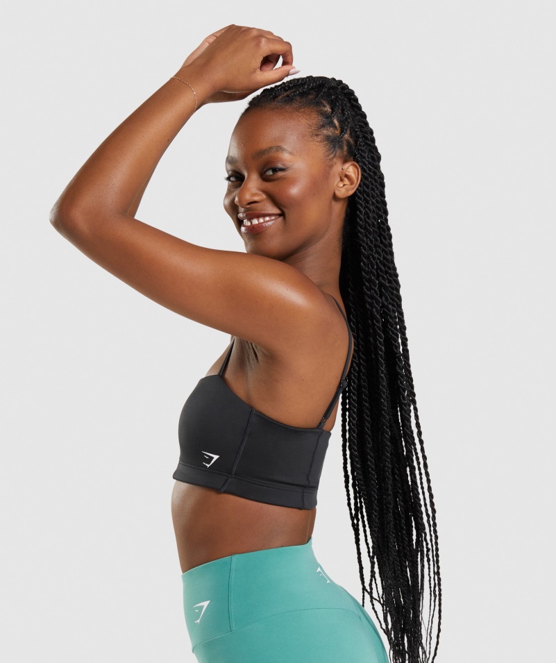 športová Podprsenka Gymshark Bandeau čierna