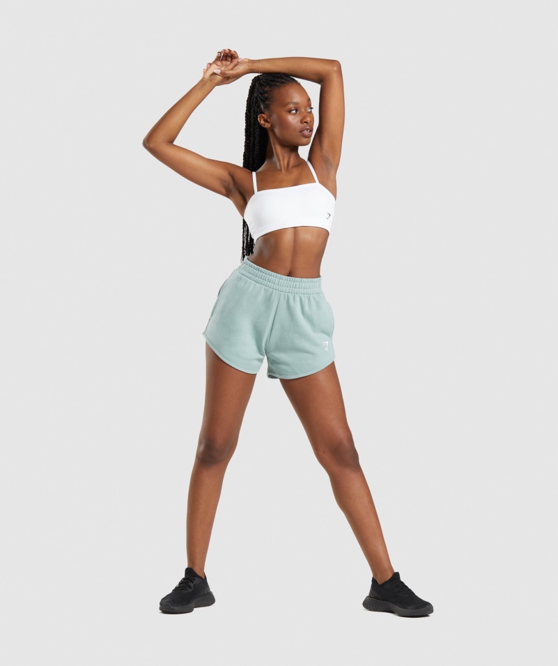 Gymshark Bandeau športová Podprsenka Biela