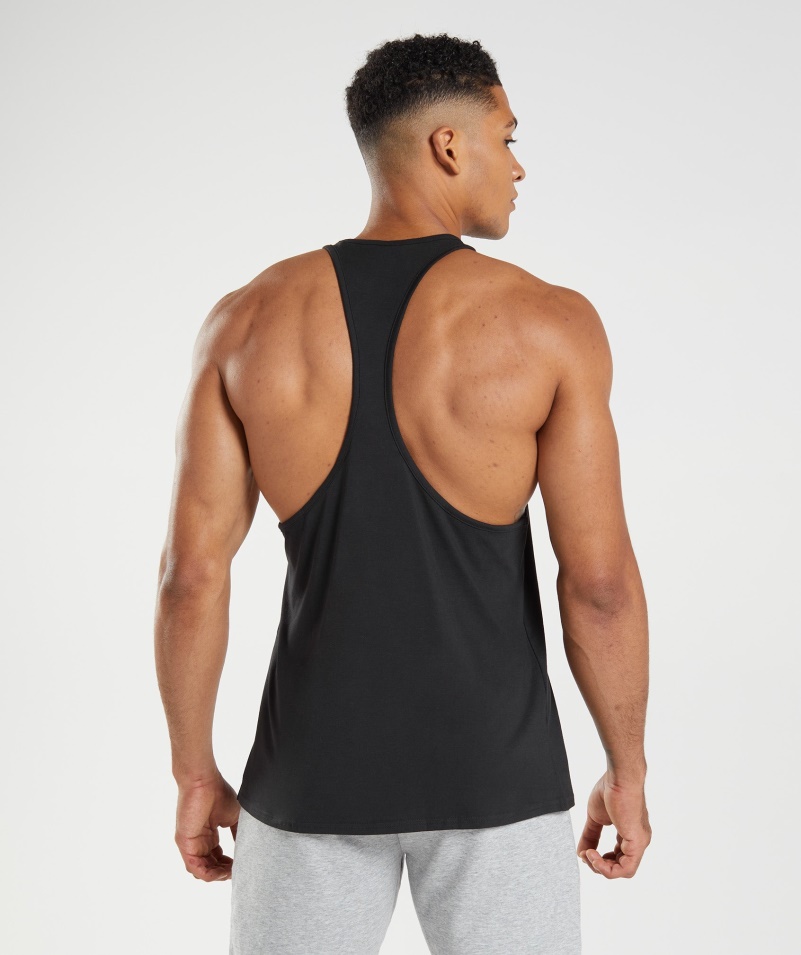 Gymshark Block Stringer čierny