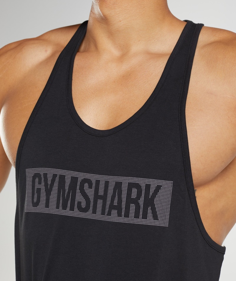 Gymshark Block Stringer čierny