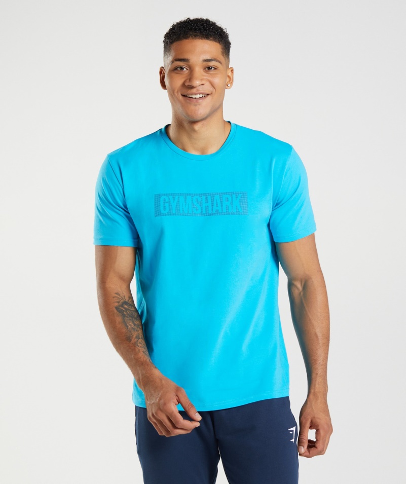 Tričko Gymshark Block Shark Blue