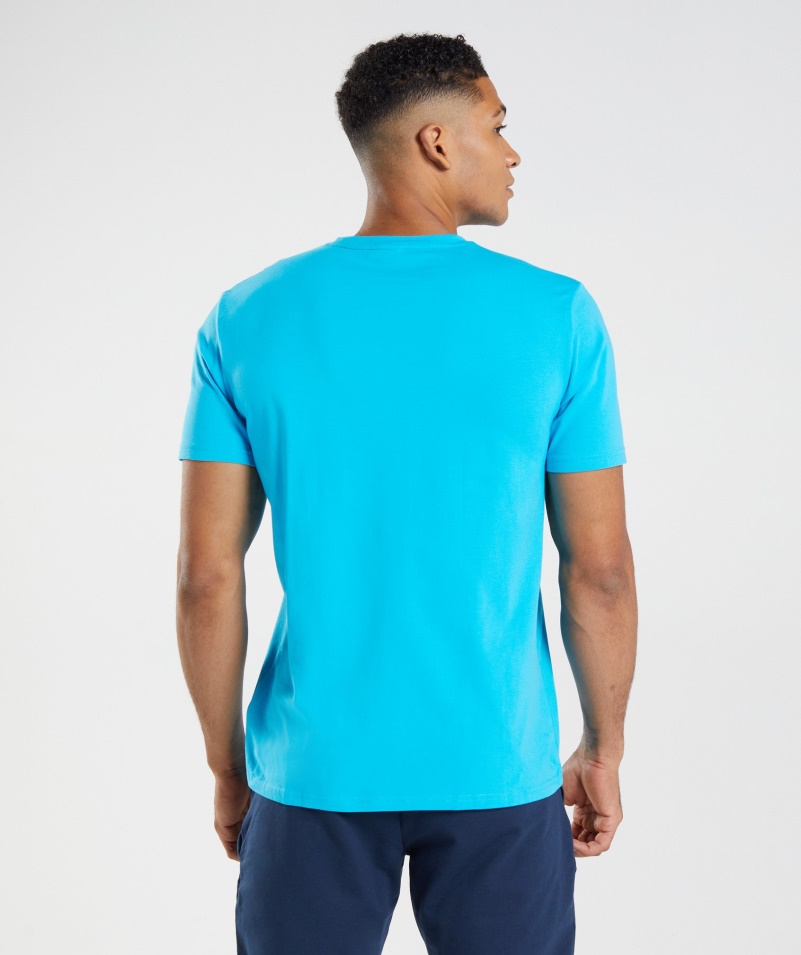 Tričko Gymshark Block Shark Blue