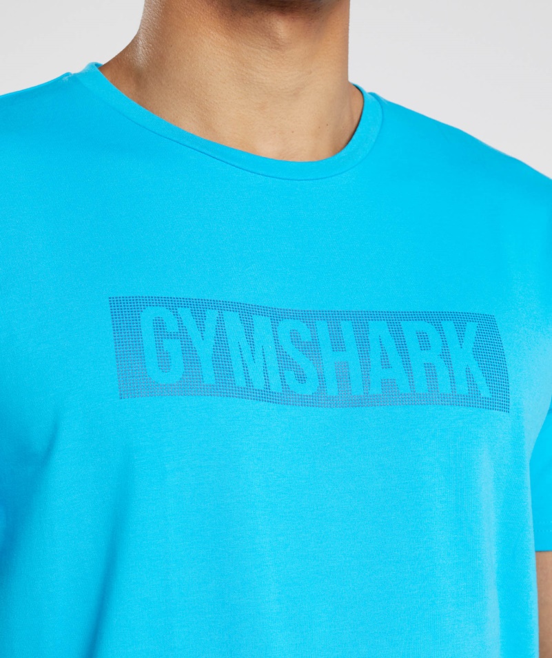 Tričko Gymshark Block Shark Blue