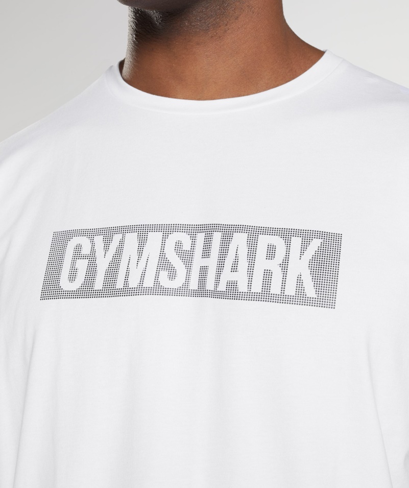 Gymshark Block Tričko Biele