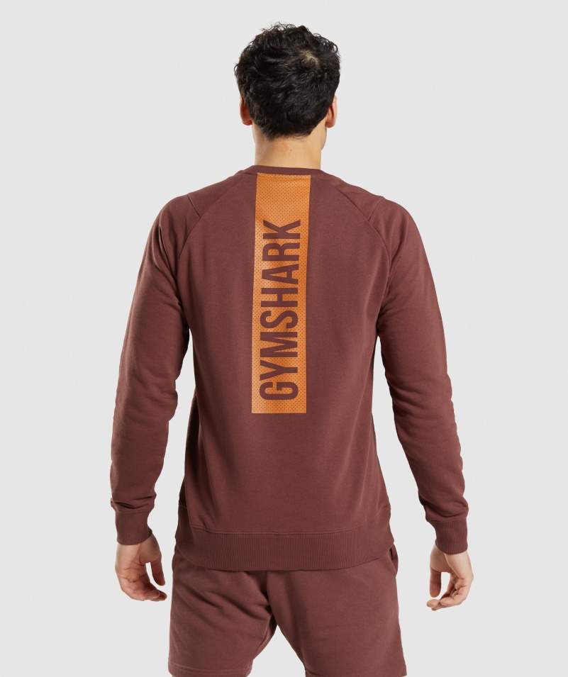 Gymshark Bold Crew čerešňovo Hnedá