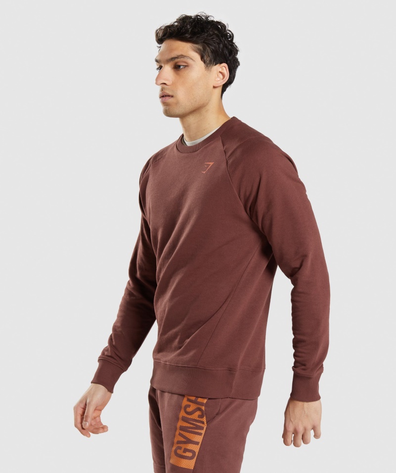 Gymshark Bold Crew čerešňovo Hnedá