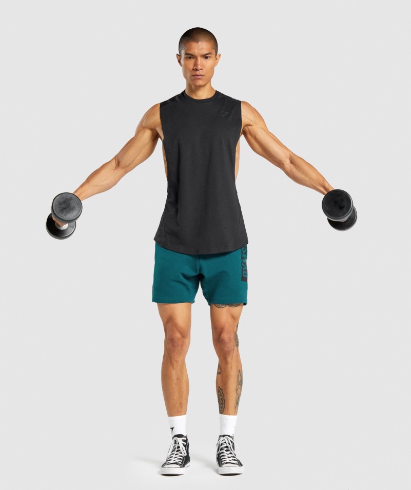 Gymshark Bold Drop Arm Tank Black