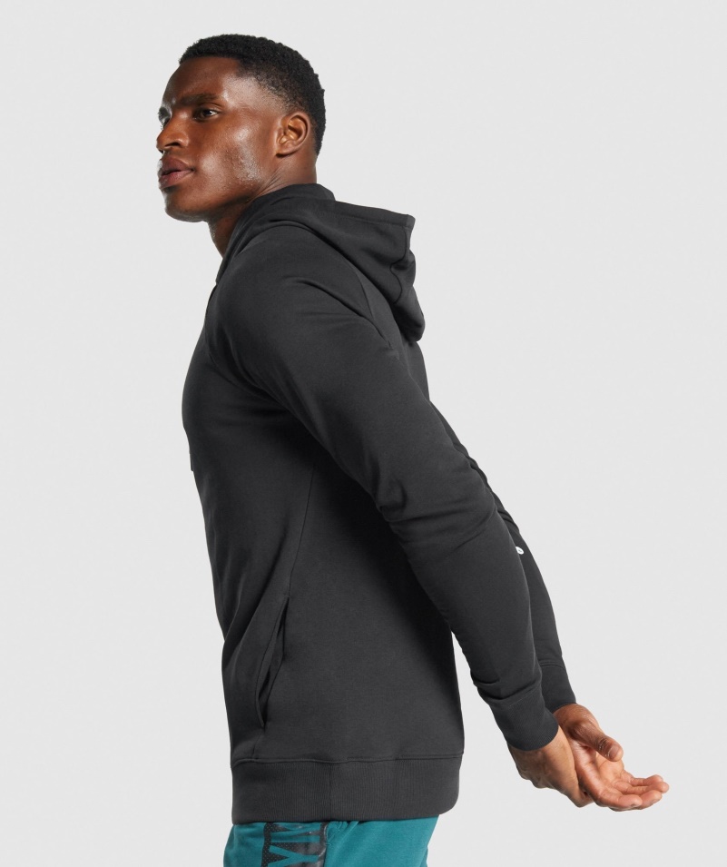 Gymshark Odvážna Mikina S Kapucňou čierna