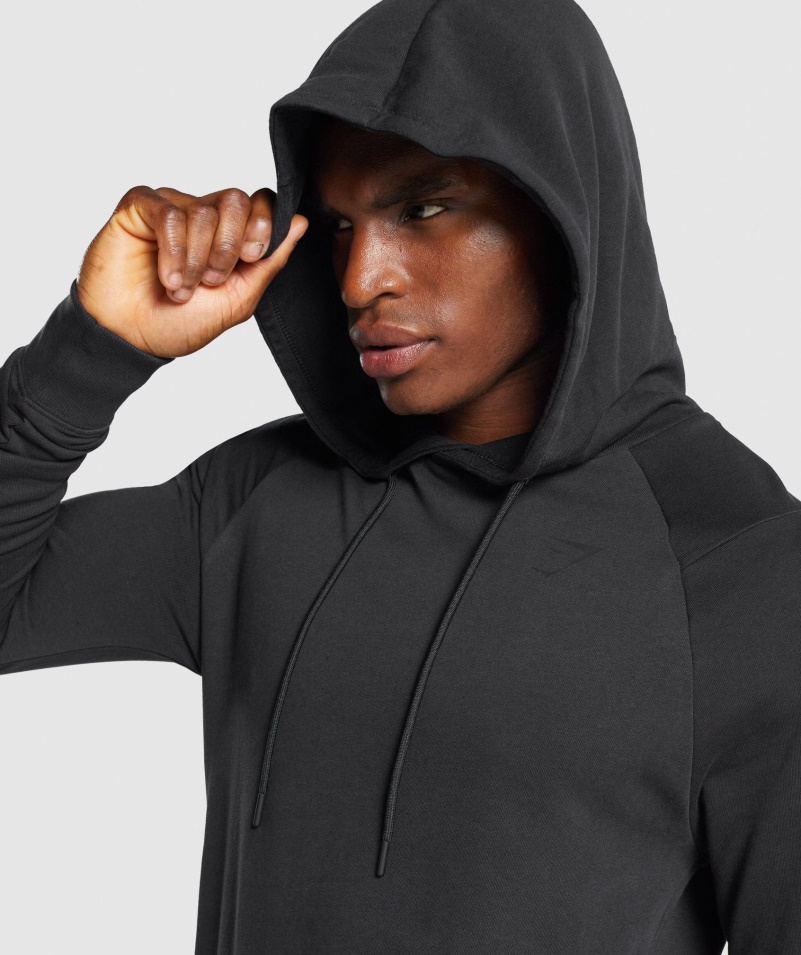 Gymshark Odvážna Mikina S Kapucňou čierna