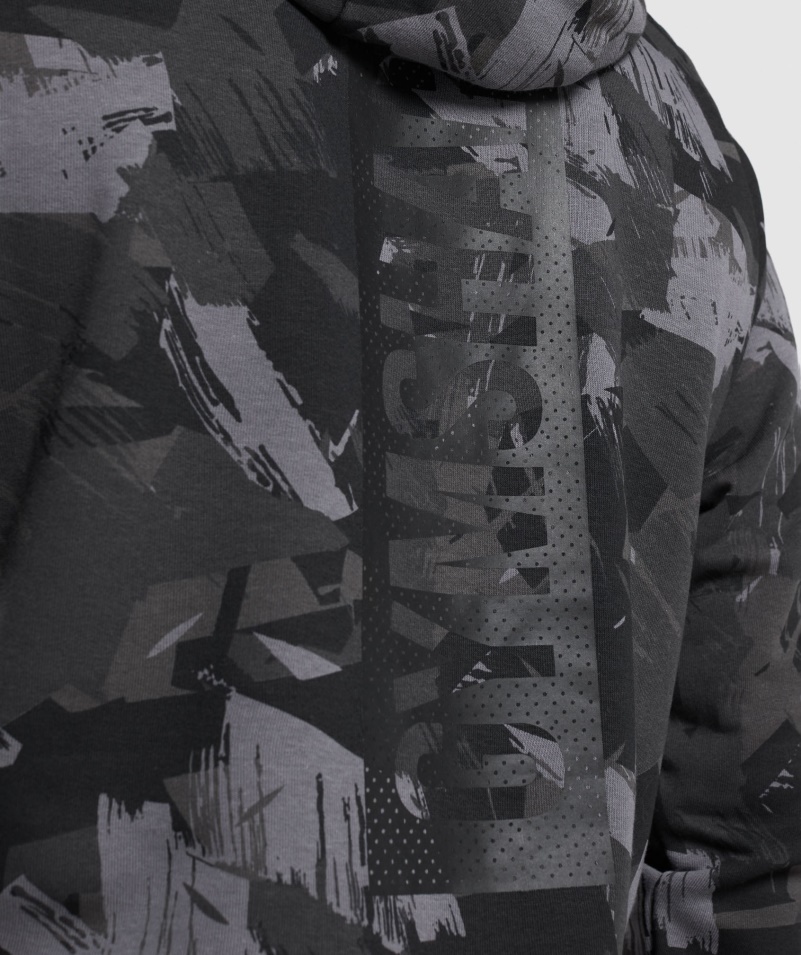 Gymshark Tučná Mikina S Kapucňou Sivá Potlač