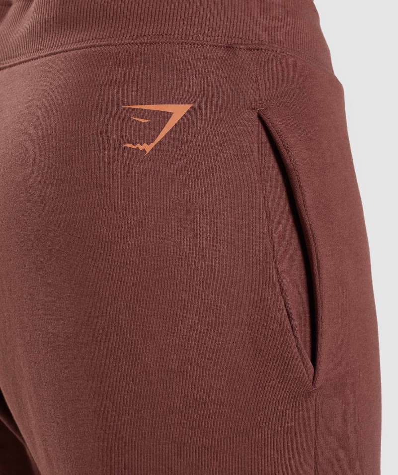 Gymshark Výrazné šortky čerešňovo Hnedé