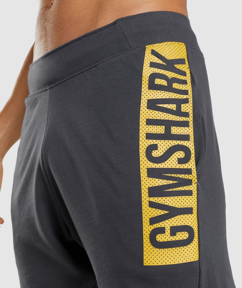 Gymshark Odvážne šortky ónyx Sivej Farby