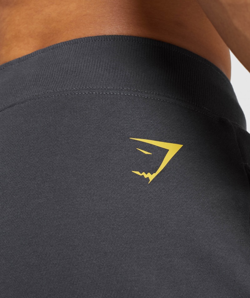 Gymshark Odvážne šortky ónyx Sivej Farby
