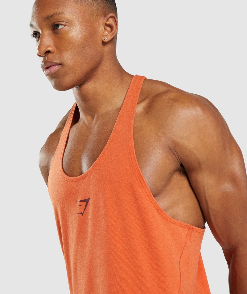 Gymshark Bold Stringer Hlinená Oranžová