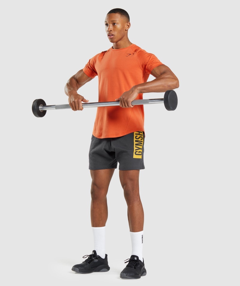 Gymshark Odvážne Tričko Hlinené Oranžové