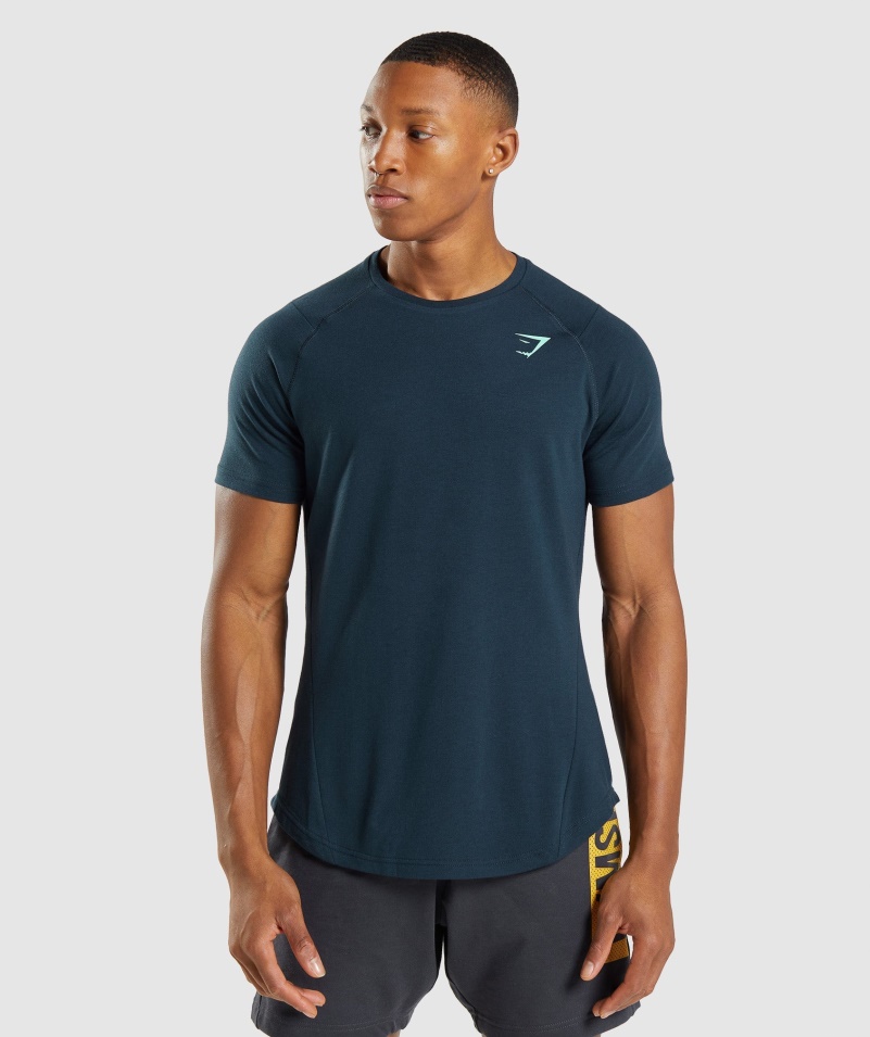 Gymshark Odvážne Pánske Námornícke Tričko