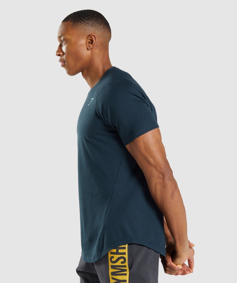 Gymshark Odvážne Pánske Námornícke Tričko