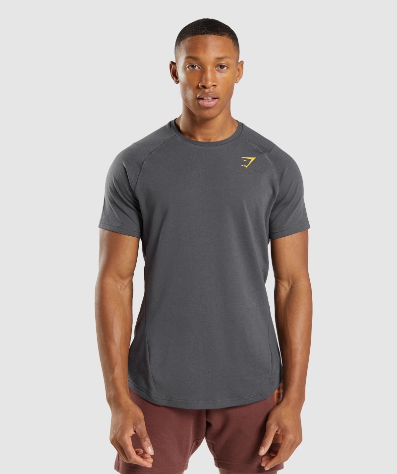 Gymshark Odvážne Pánske ónyxovo šedé Tričko