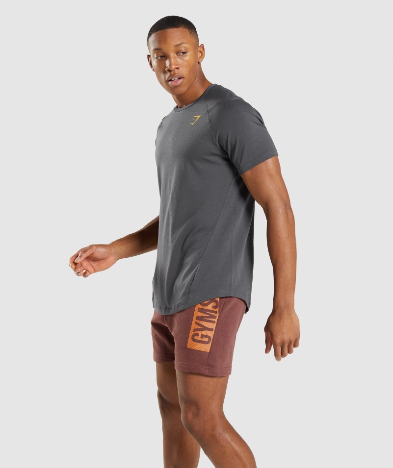Gymshark Odvážne Pánske ónyxovo šedé Tričko
