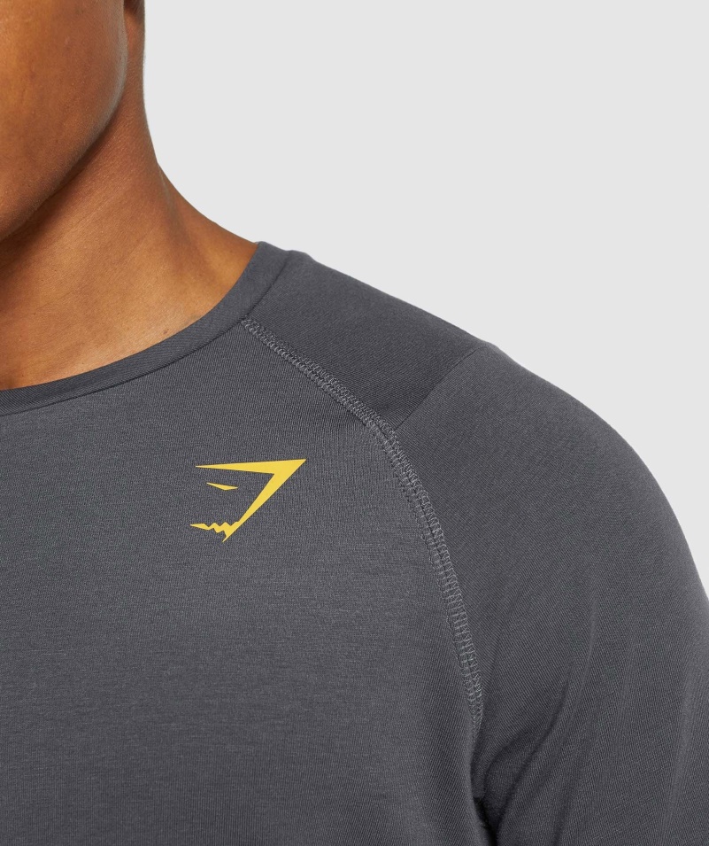 Gymshark Odvážne Pánske ónyxovo šedé Tričko