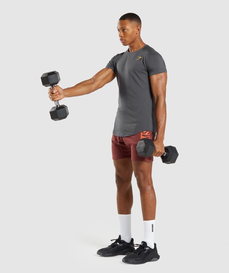 Gymshark Odvážne ónyxovo šedé Tričko