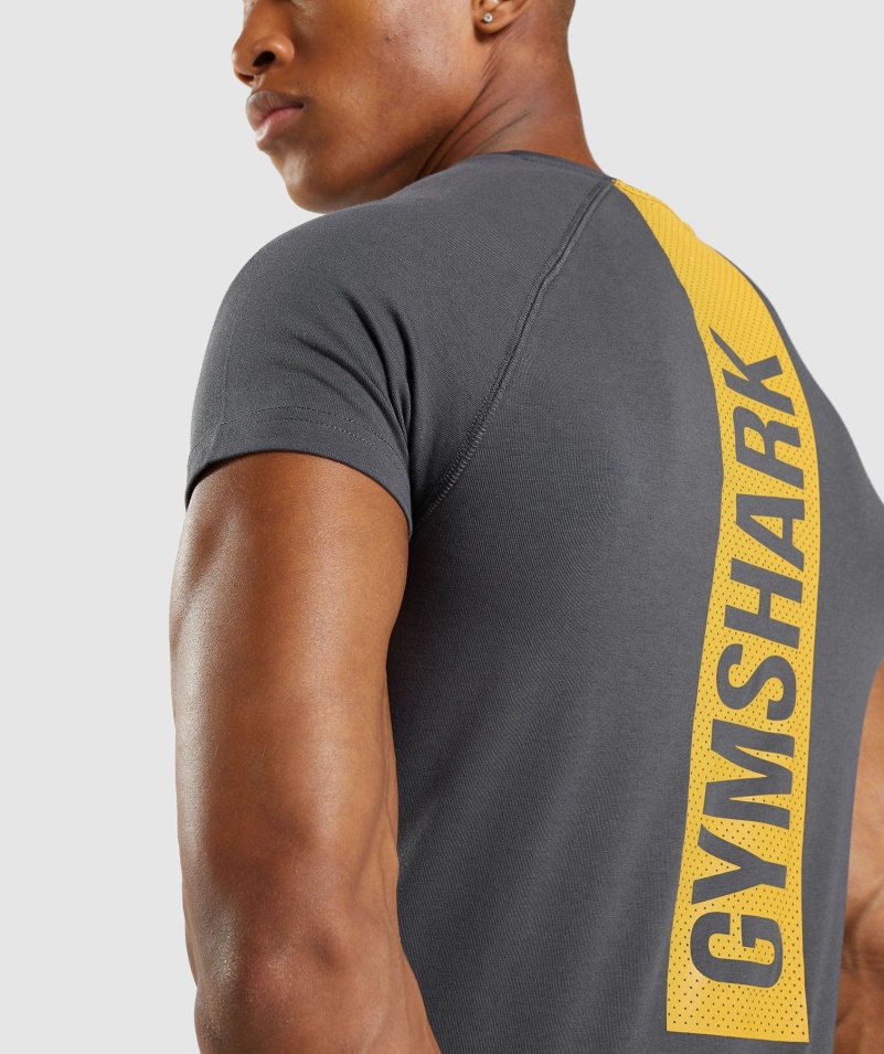 Gymshark Odvážne ónyxovo šedé Tričko