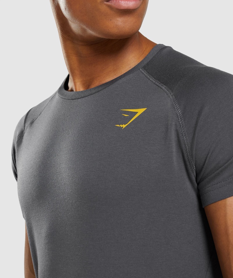 Gymshark Odvážne ónyxovo šedé Tričko