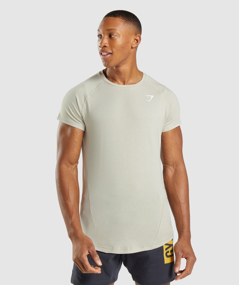 Gymshark Odvážne Tričko štrkovo šedé