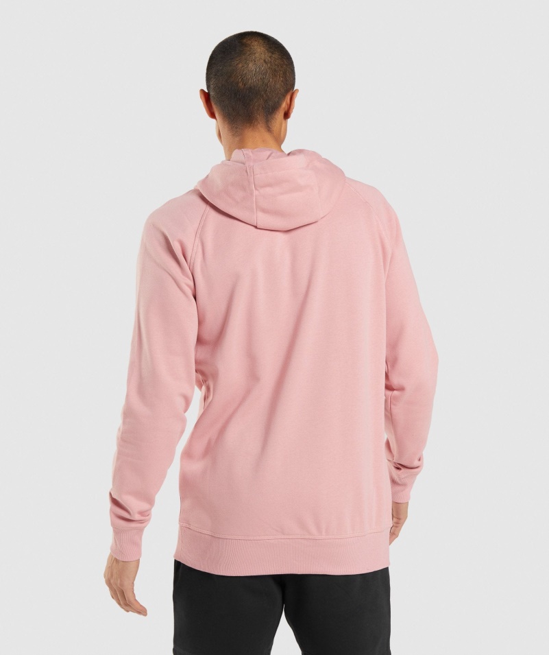 Gymshark Centrálna Mikina S Kapucňou Ružová