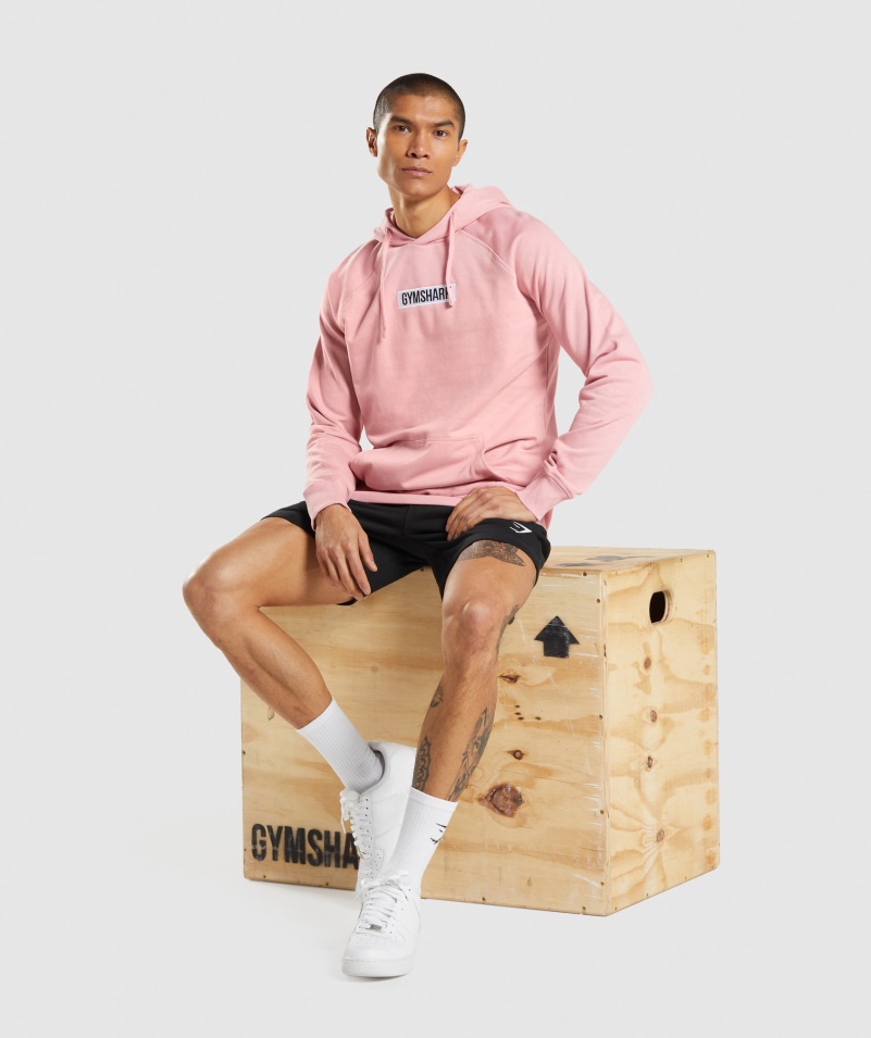 Gymshark Centrálna Mikina S Kapucňou Ružová