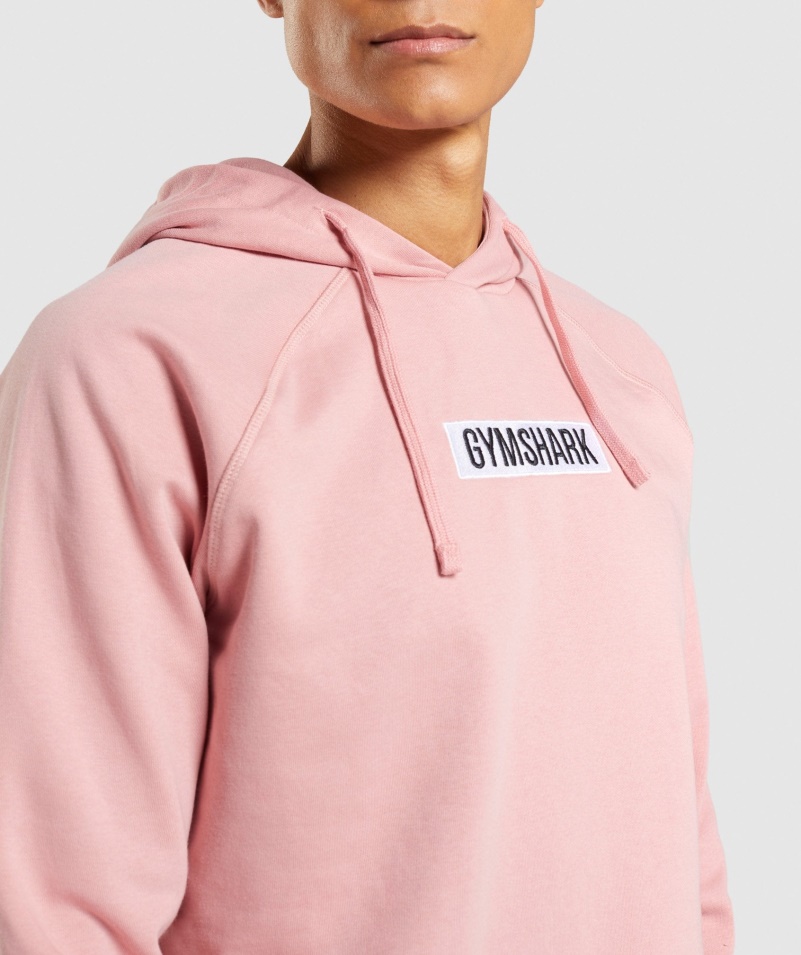 Gymshark Centrálna Mikina S Kapucňou Ružová