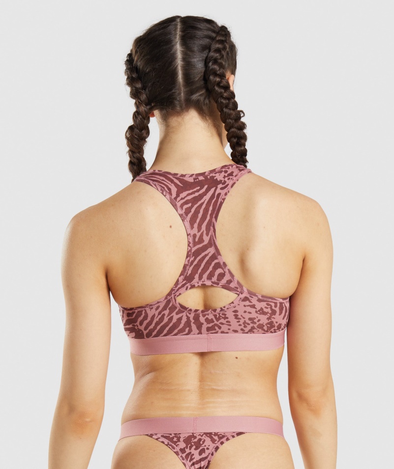 Gymshark Bavlnený Bralette Alice Pink