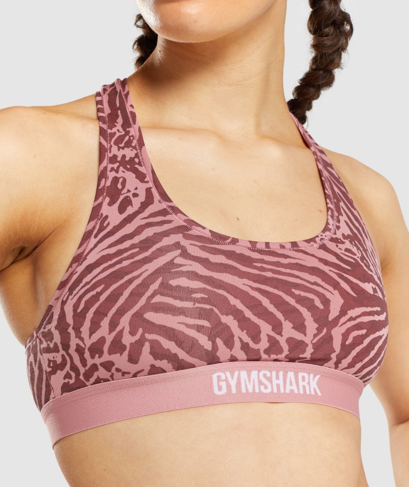 Gymshark Bavlnený Bralette Alice Pink