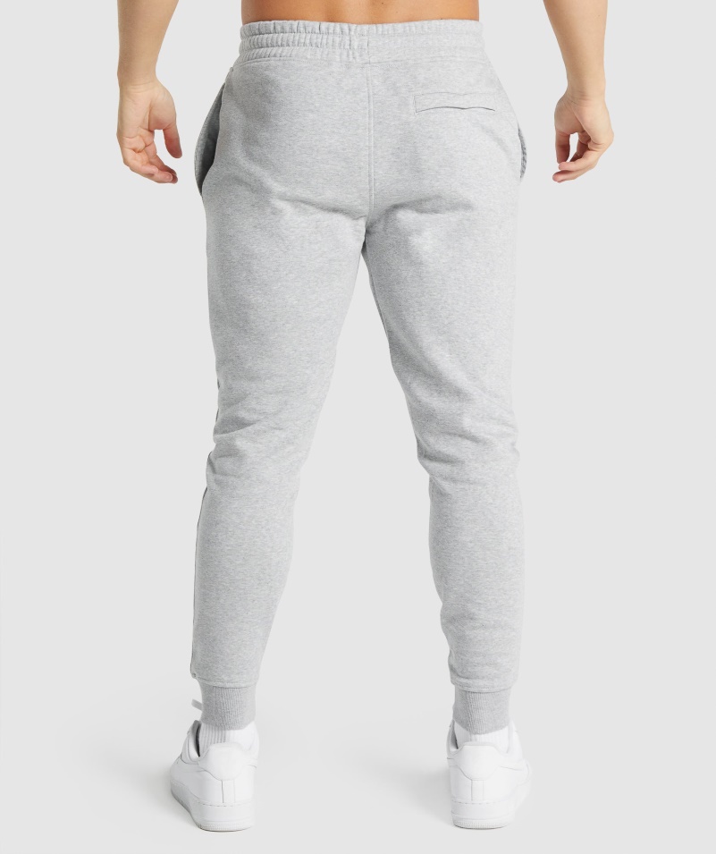 Gymshark Crest Joggers Svetlosivá Jadrová Marl