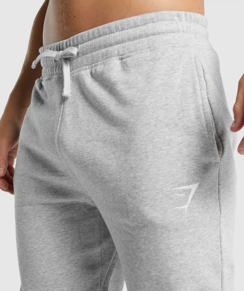 Gymshark Crest Joggers Svetlosivá Jadrová Marl