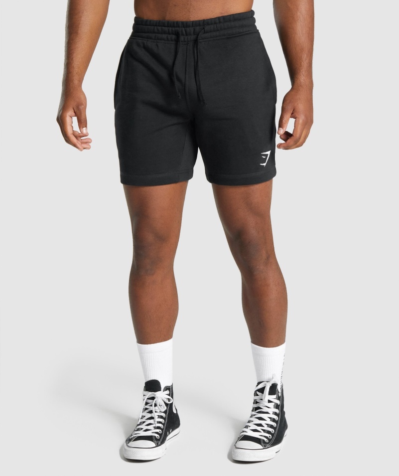 šortky Gymshark Crest čierne