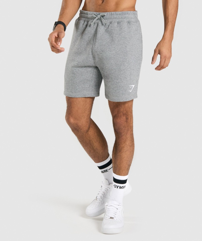 šortky Gymshark Crest Charcoal Marl