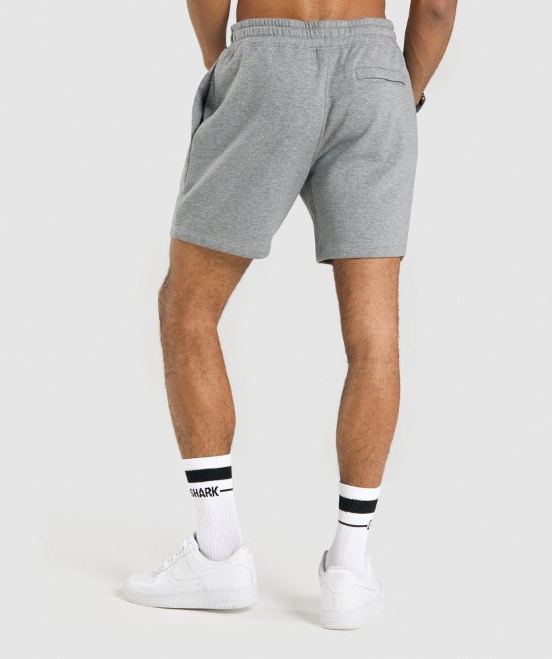 šortky Gymshark Crest Charcoal Marl