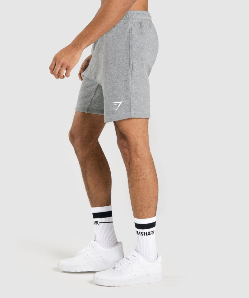 šortky Gymshark Crest Charcoal Marl