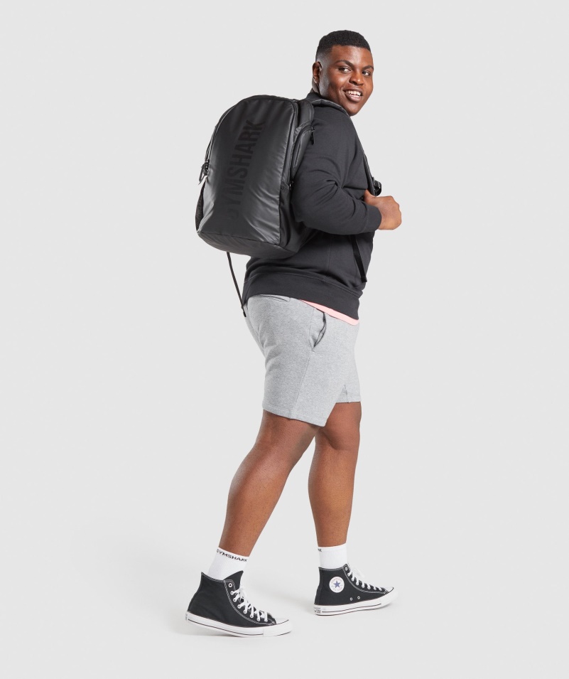 šortky Gymshark Crest Charcoal Marl