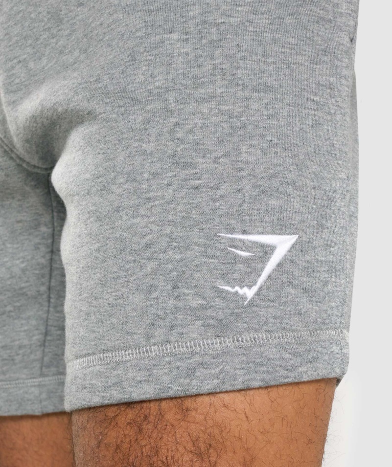 šortky Gymshark Crest Charcoal Marl